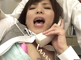 Sasaki the office worker stimulated during her..