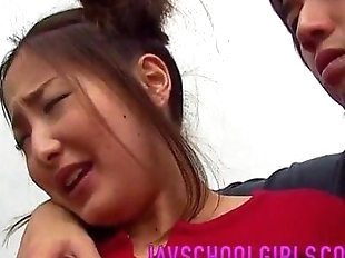 Mind blowing school porn with young Katsumi..