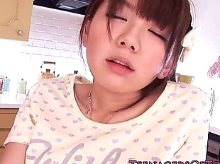 Stunning asian teen gets toyed in the extreme -..